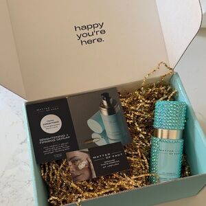 New Matter of Fact bejewelled Brightening + firming Serum limited edition PR box